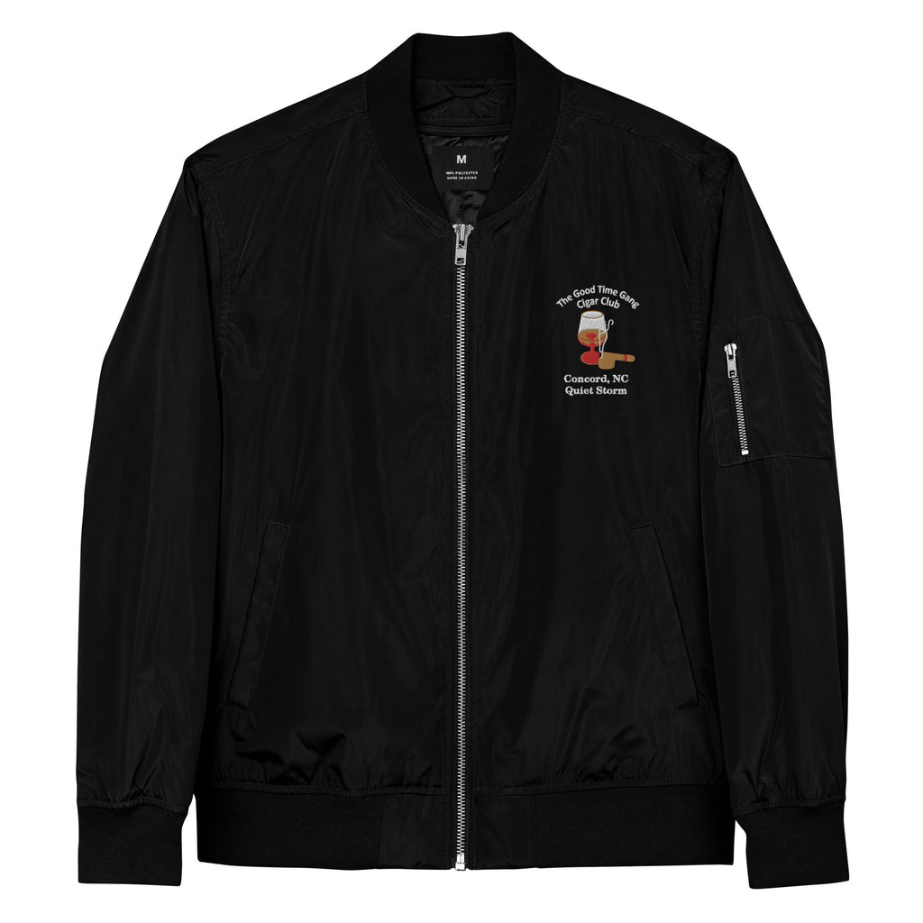 GTG Quiet Storm- Premium recycled bomber jacket