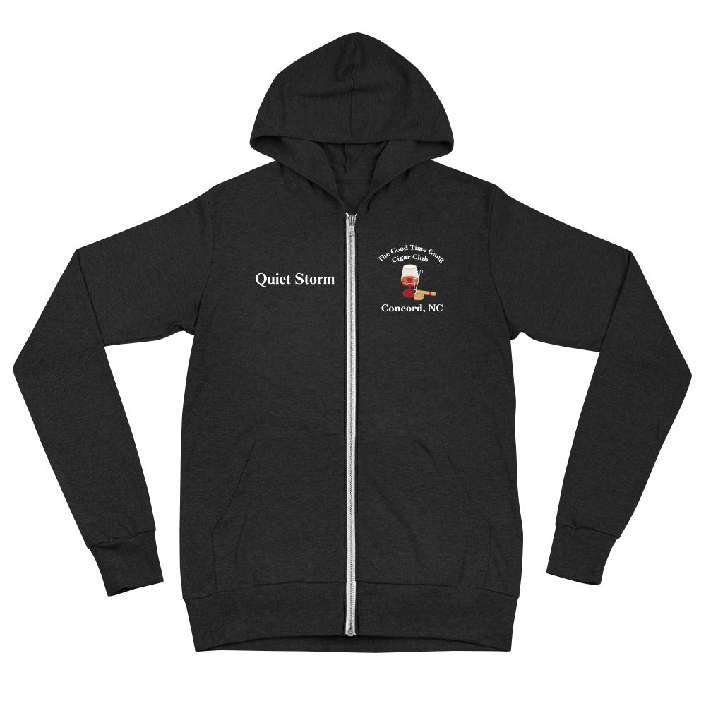 GTG Quiet Storm- Unisex zip hoodie