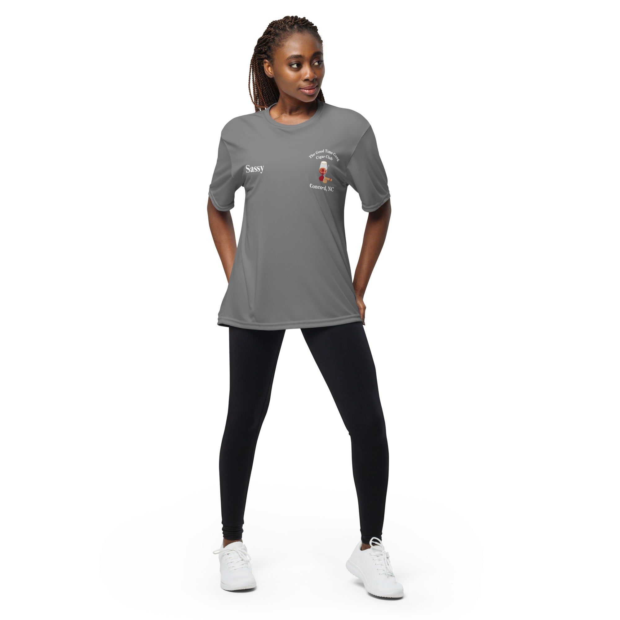 GTG Sassy Unisex performance crew neck t-shirt