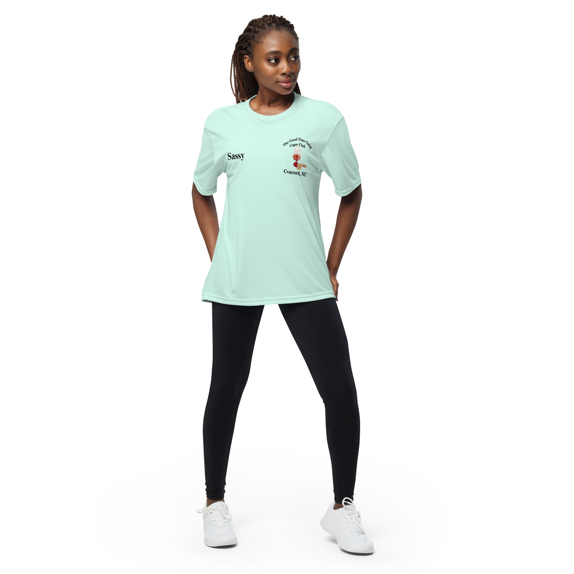 GTG Sassy Unisex performance crew neck t-shirt