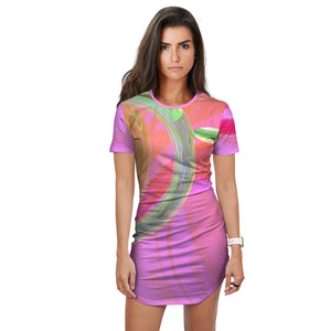 T-Shirt Dress- Multi-Color 1