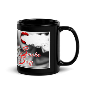 Smoke Sexy- Black Glossy Mug