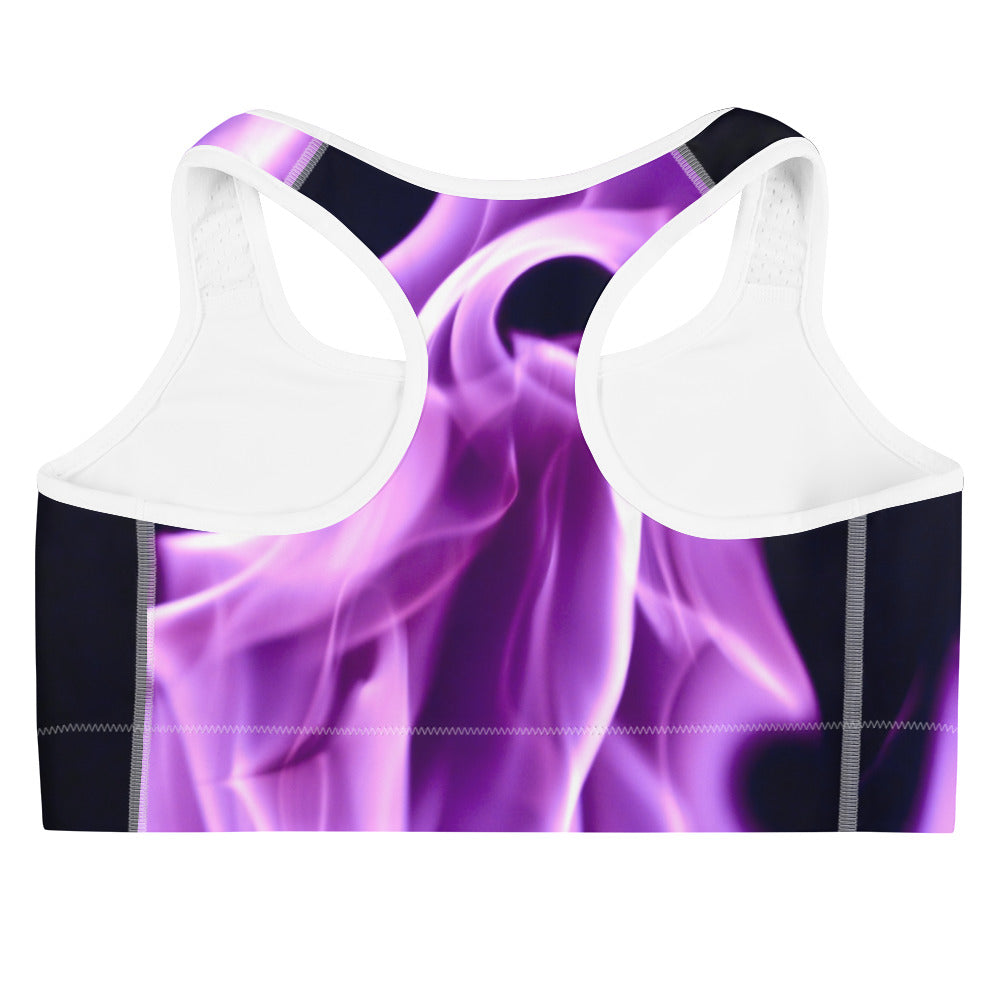 Purple Flame Sports bra