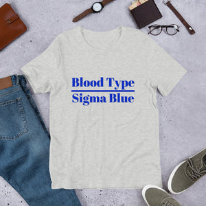 Blood Type- Sigma Blue- Short-Sleeve Unisex T-Shirt
