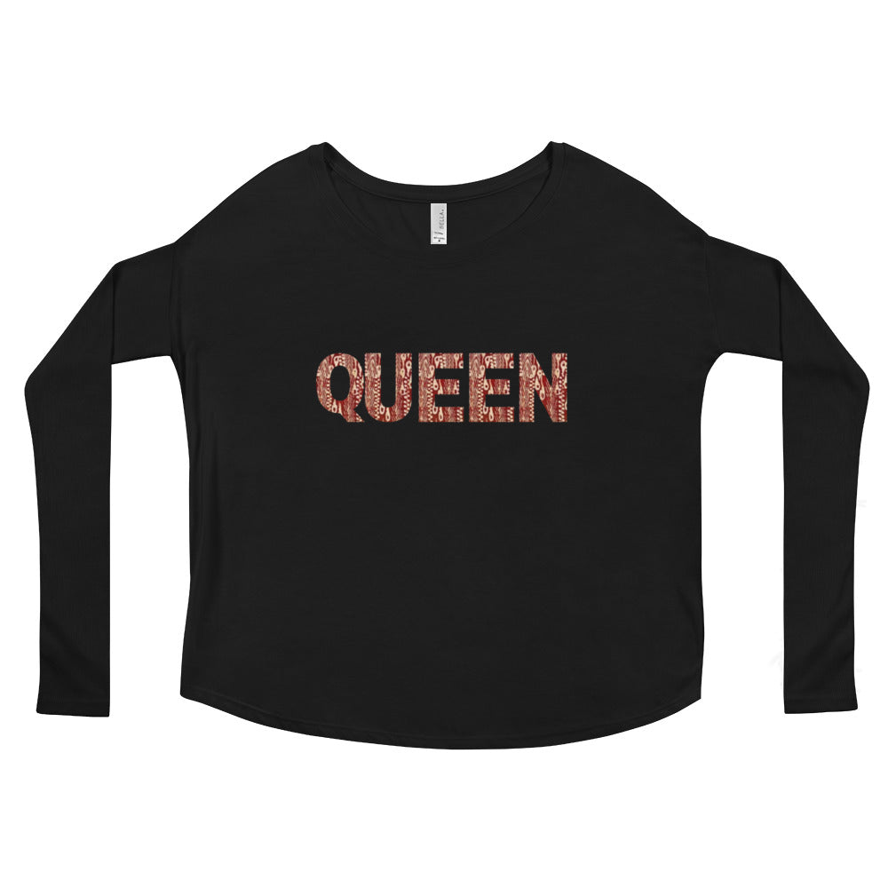 Queen Kente - Ladies' Long Sleeve Tee