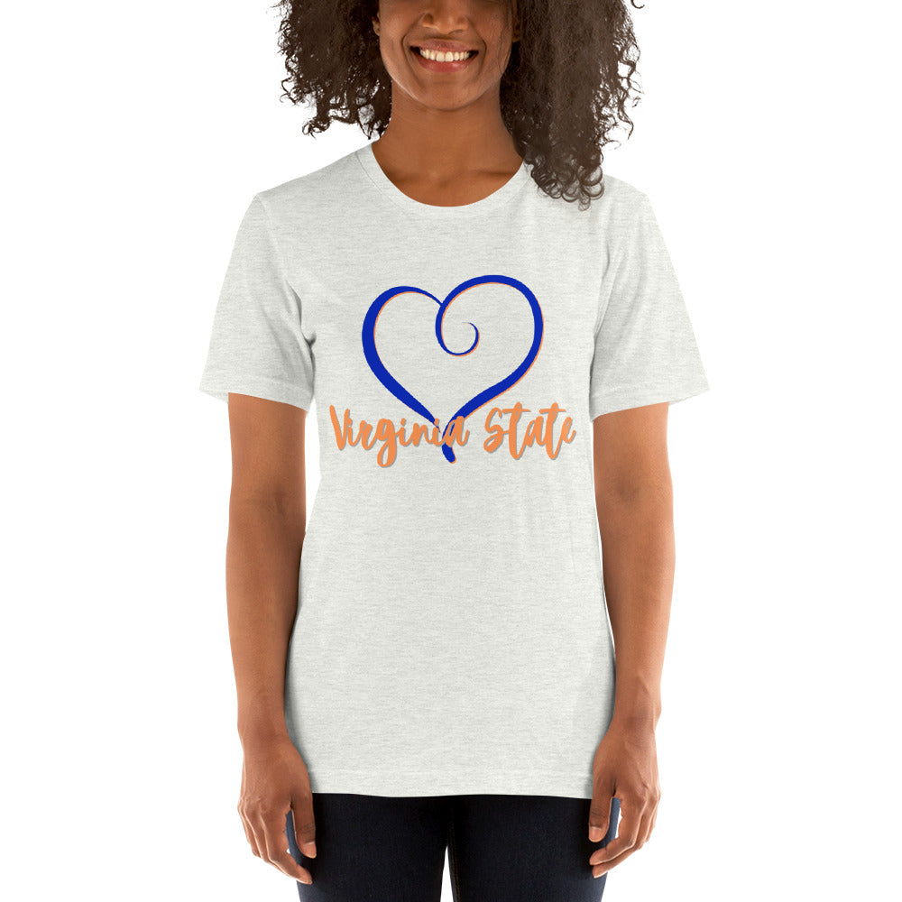 Virginia State Love - Short-Sleeve Unisex T-Shirt