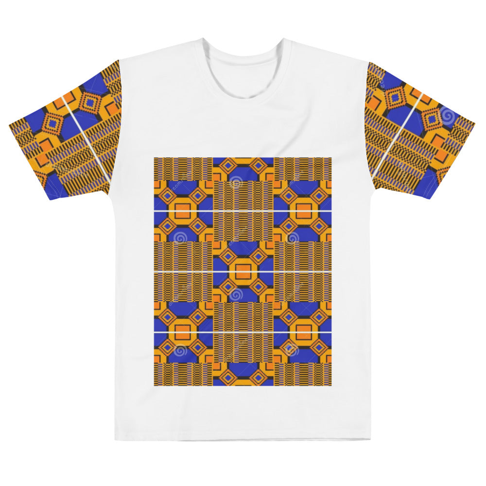 Blue/Orange Kente 2 Unisex T-shirt