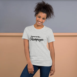 Powered by Champagne- Short-Sleeve Unisex T-Shirt