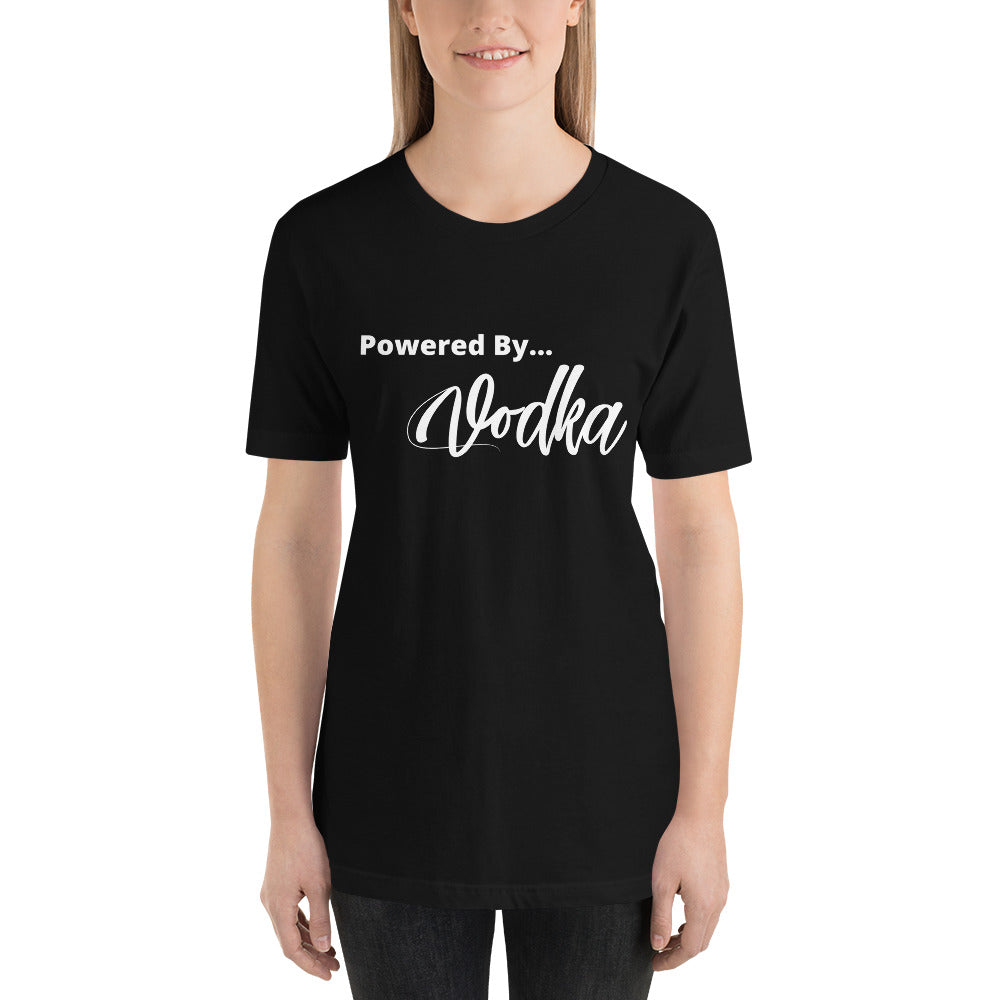 Powered By Vodka- Short-Sleeve Unisex T-Shirt