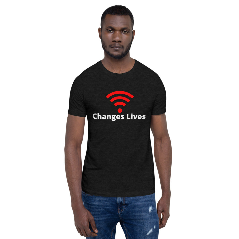 Wifi Changes Lives! Short-Sleeve Unisex T-Shirt
