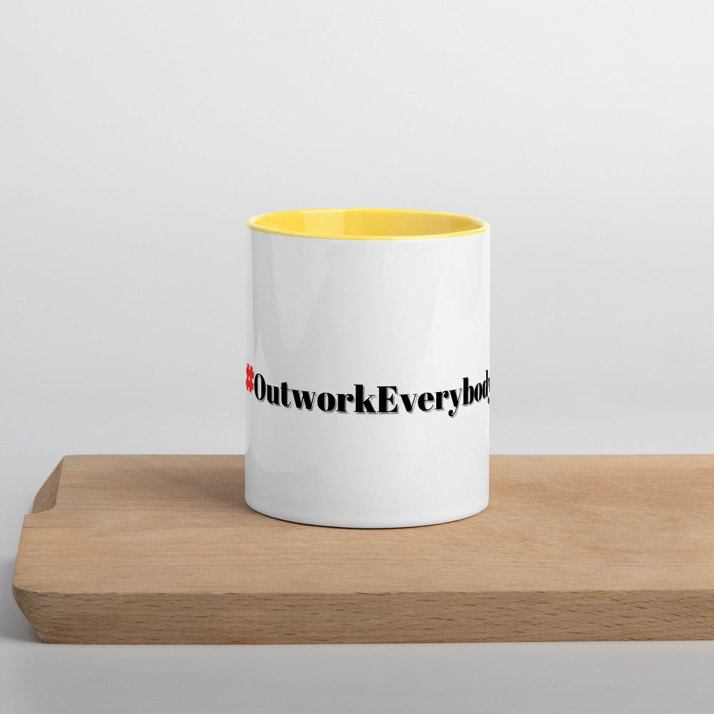 #OutworkEverybody- Mug with Color Inside