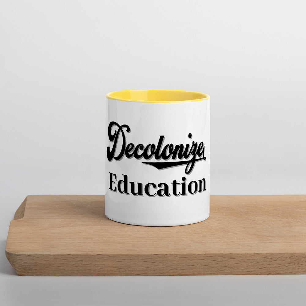 Decolonize Education - Mug with Color Inside
