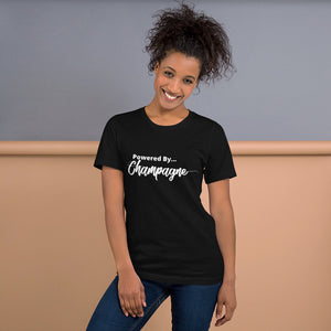 Powered by Champagne- Short-Sleeve Unisex T-Shirt