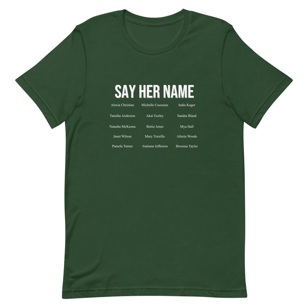 Say Her Name Short-Sleeve Unisex T-Shirt
