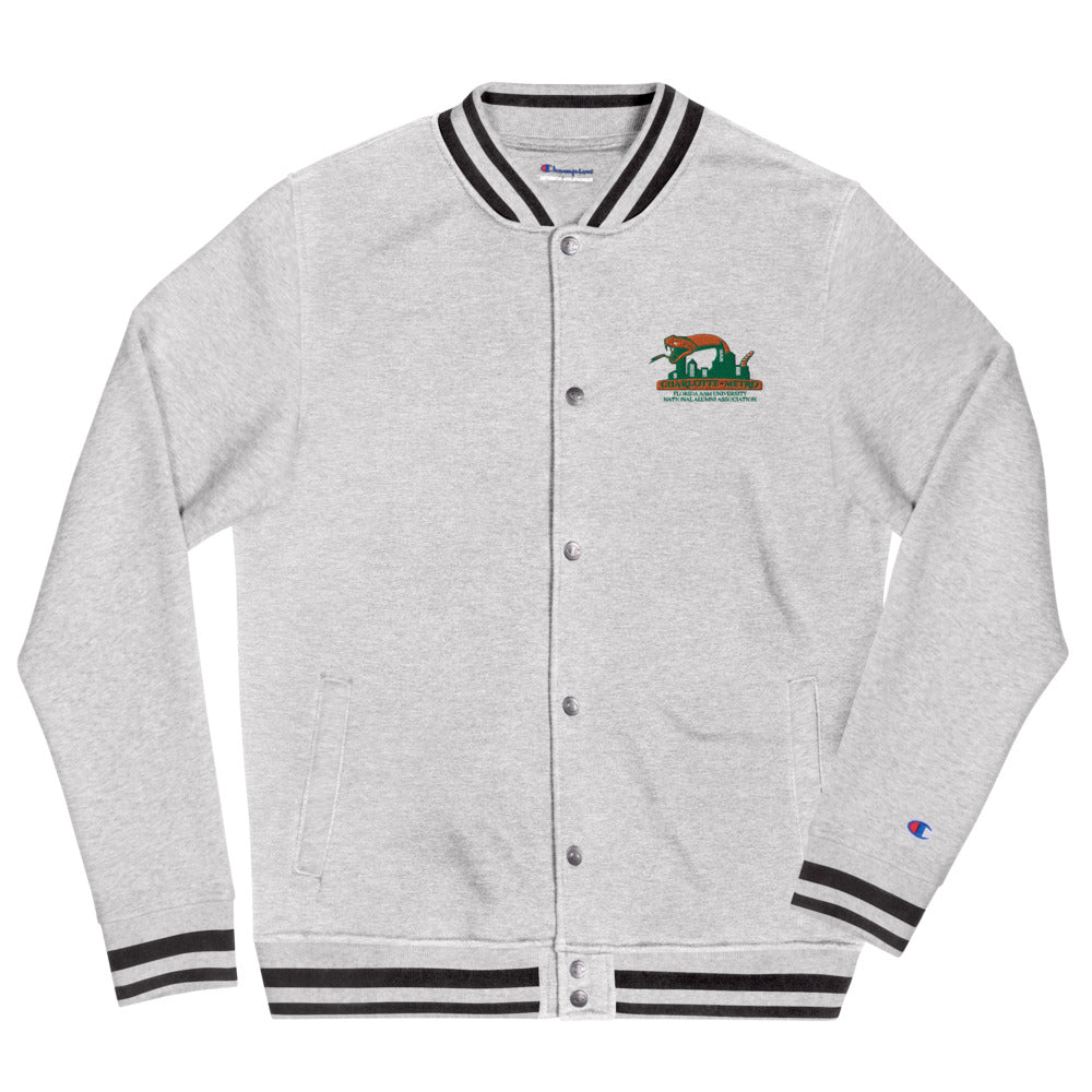 Charlotte Rattlers- Embroidered Champion Bomber Jacket