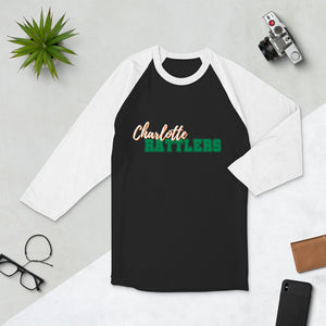 Charlotte Rattlers II- 3/4 sleeve raglan shirt