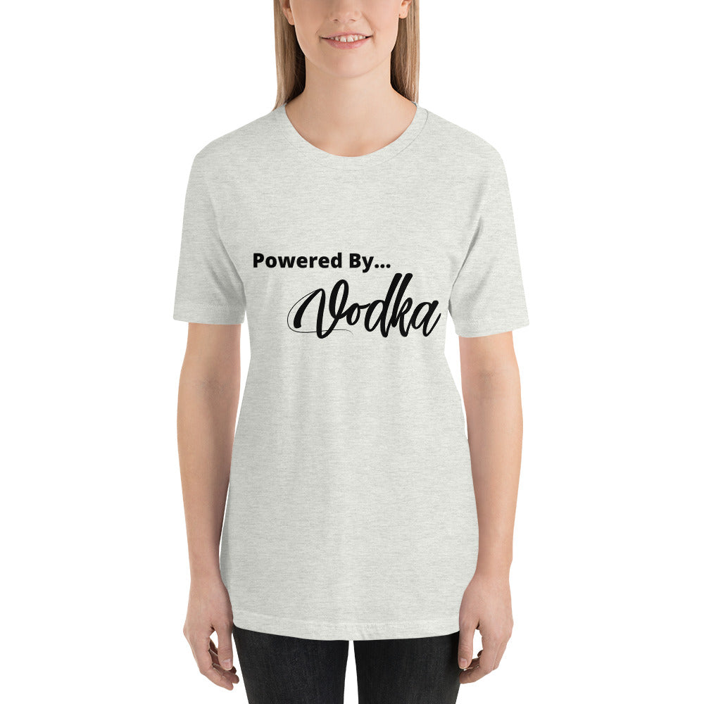 Powered By Vodka- Short-Sleeve Unisex T-Shirt