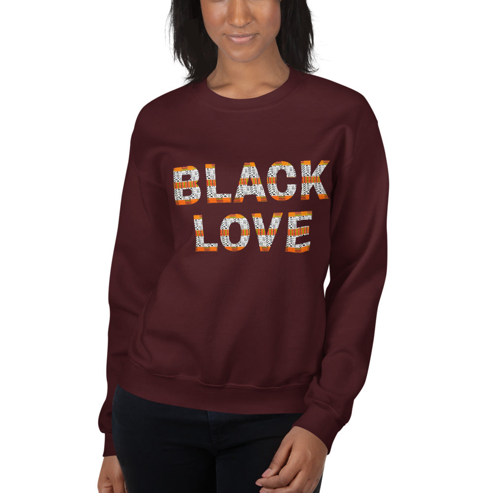 Black Love Kente 2 Unisex Sweatshirt