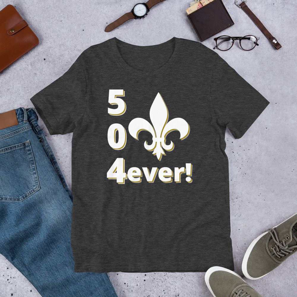 504ever- Solid Custom- Short-Sleeve Unisex T-Shirt