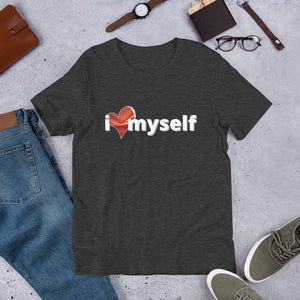 I Love Myself- Mauve- Short-Sleeve Unisex T-Shirt