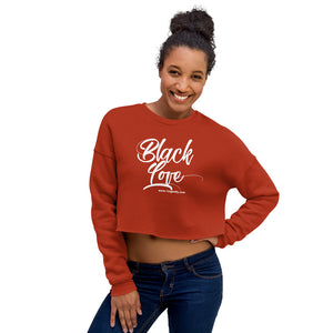 Black Love Colored Crop Sweatshirt