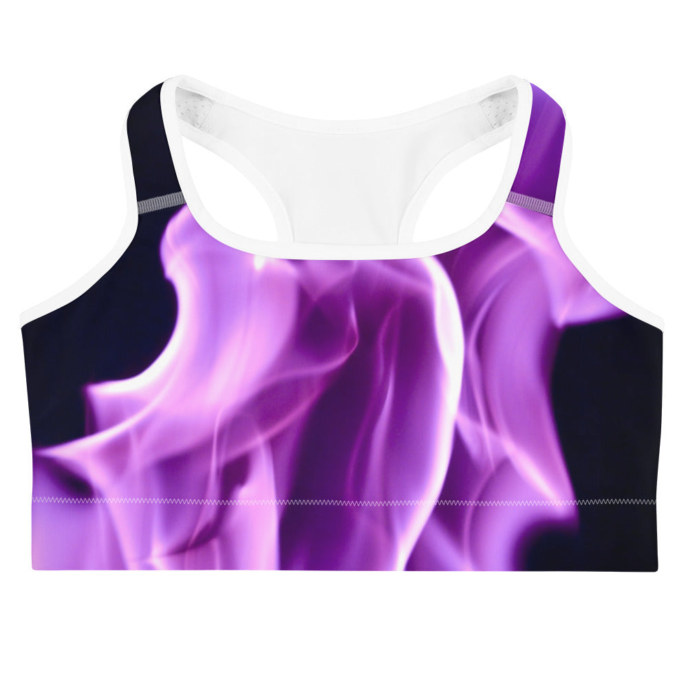 Purple Flame Sports bra