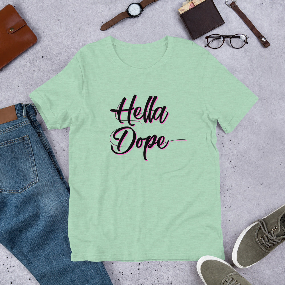 Hella Dope Pink Short-Sleeve Unisex T-Shirt