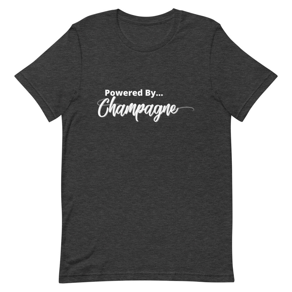 Powered by...Champagne Short-Sleeve Unisex T-Shirt