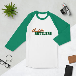 Charlotte Rattlers II- 3/4 sleeve raglan shirt