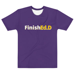 FinishEd.D- Purple and Gold- All-Over- Men's T-shirt