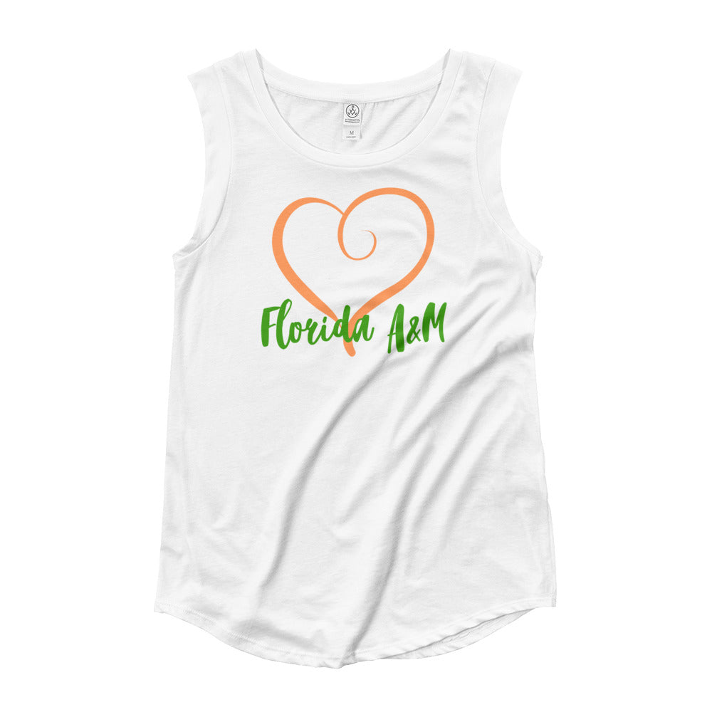 FAMU Love 2- Ladies’ Cap Sleeve T-Shirt