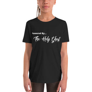 Powered By The Holy Spirit - Youth Short Sleeve T-Shirt