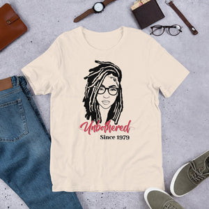 Unbothered Since 1979- Locs Edition- Short-Sleeve Unisex T-Shirt