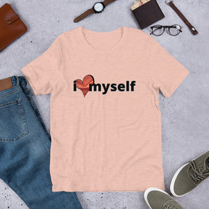 I Love Myself- Mauve- Short-Sleeve Unisex T-Shirt
