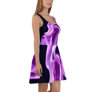 Skater Dress- Purple Flame