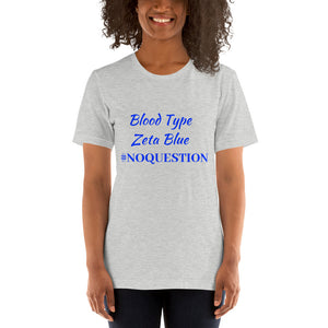 Blood Type Zeta Blue- Short-Sleeve Unisex T-Shirt