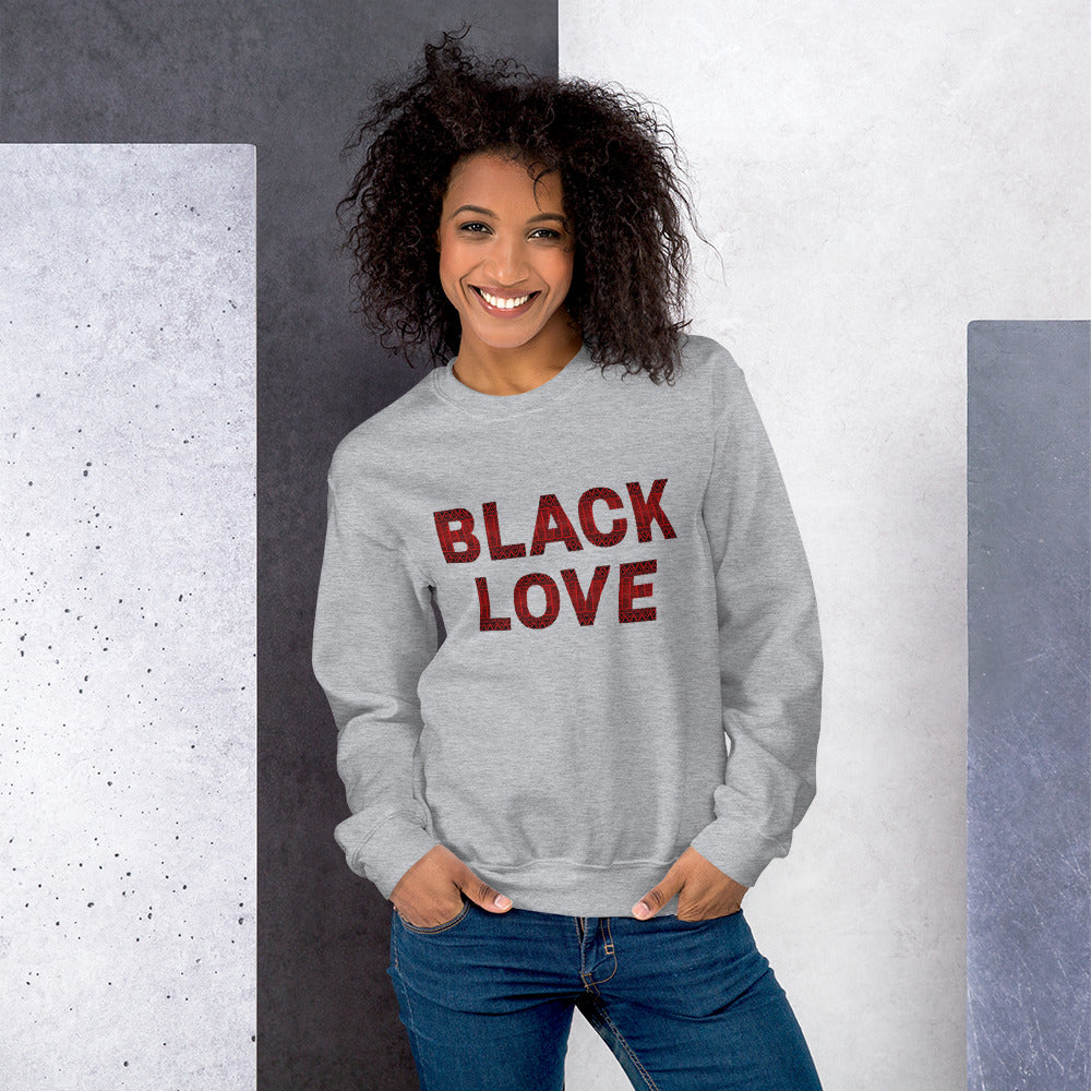 Black Love Kente 3 Unisex Sweatshirt