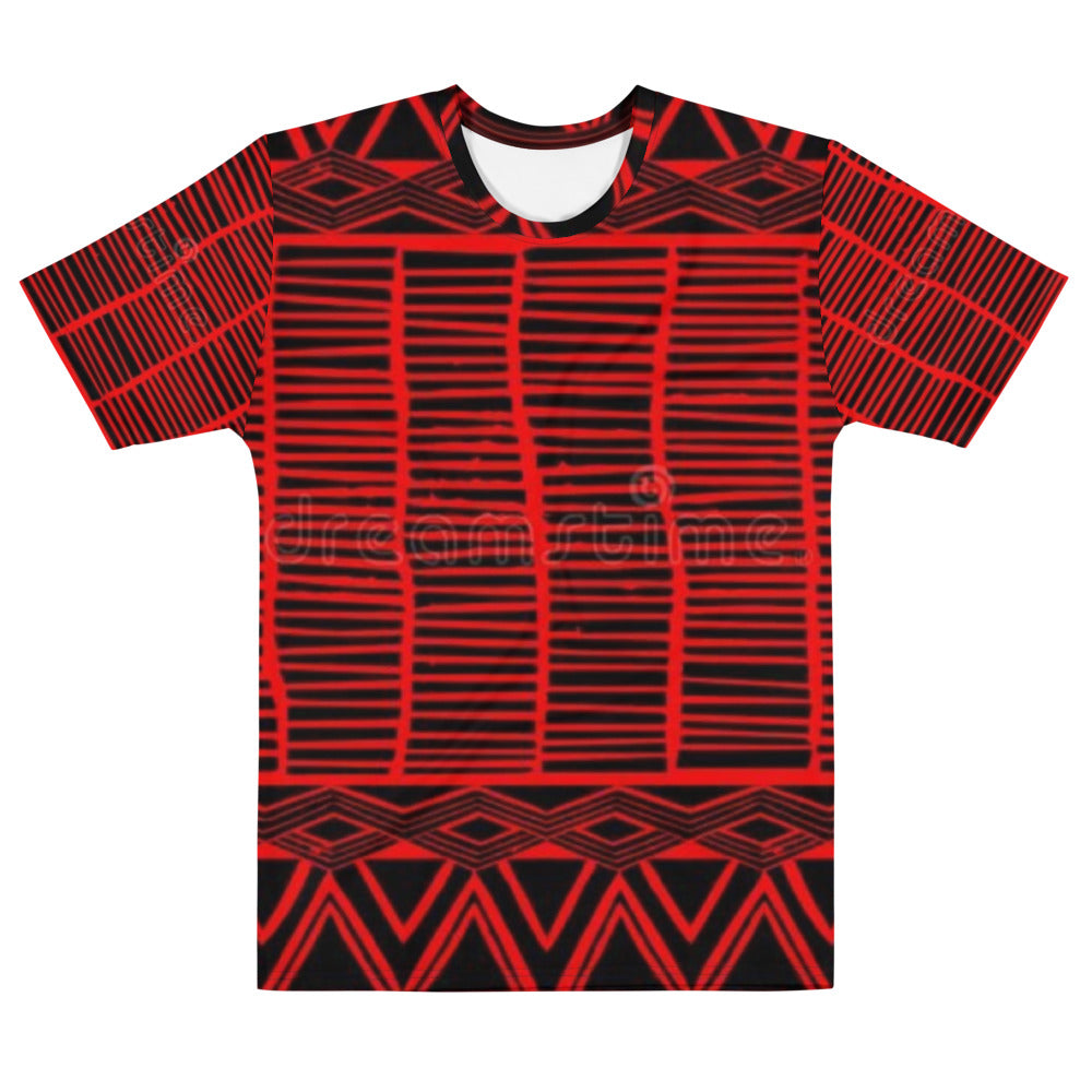 Black/Red Kente All-over Men's/Unisex T-shirt