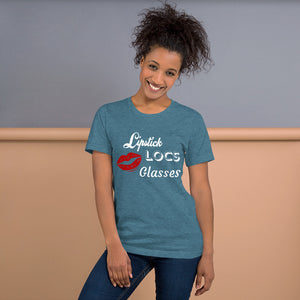 Lips Locs Glasses - Short-Sleeve Unisex T-Shirt