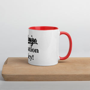 Decolonize Education Policy - Mug with Color Inside