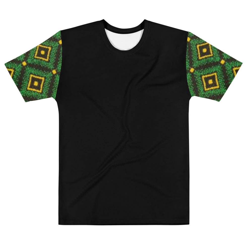 Black/Green/Gold Kente Unisex T-shirt