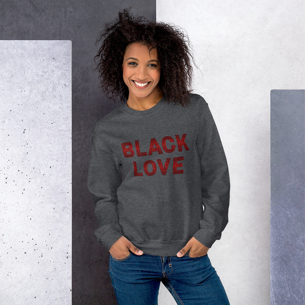 Black Love Kente 3 Unisex Sweatshirt