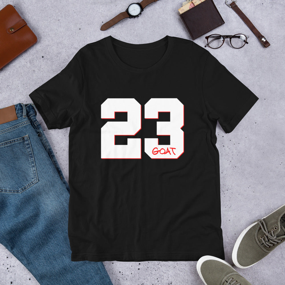 GOAT 23-MJ- Short-Sleeve Unisex T-Shirt