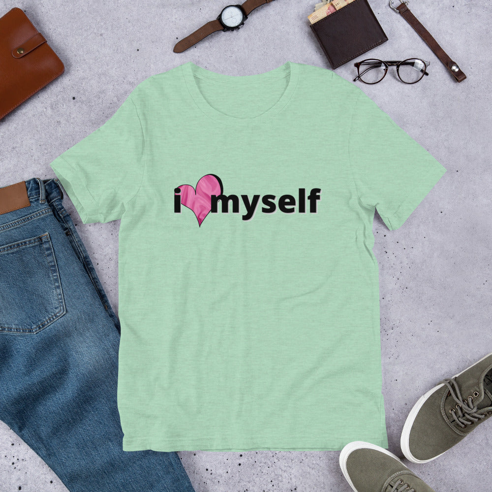 I Love Myself- Pink- Short-Sleeve Unisex T-Shirt