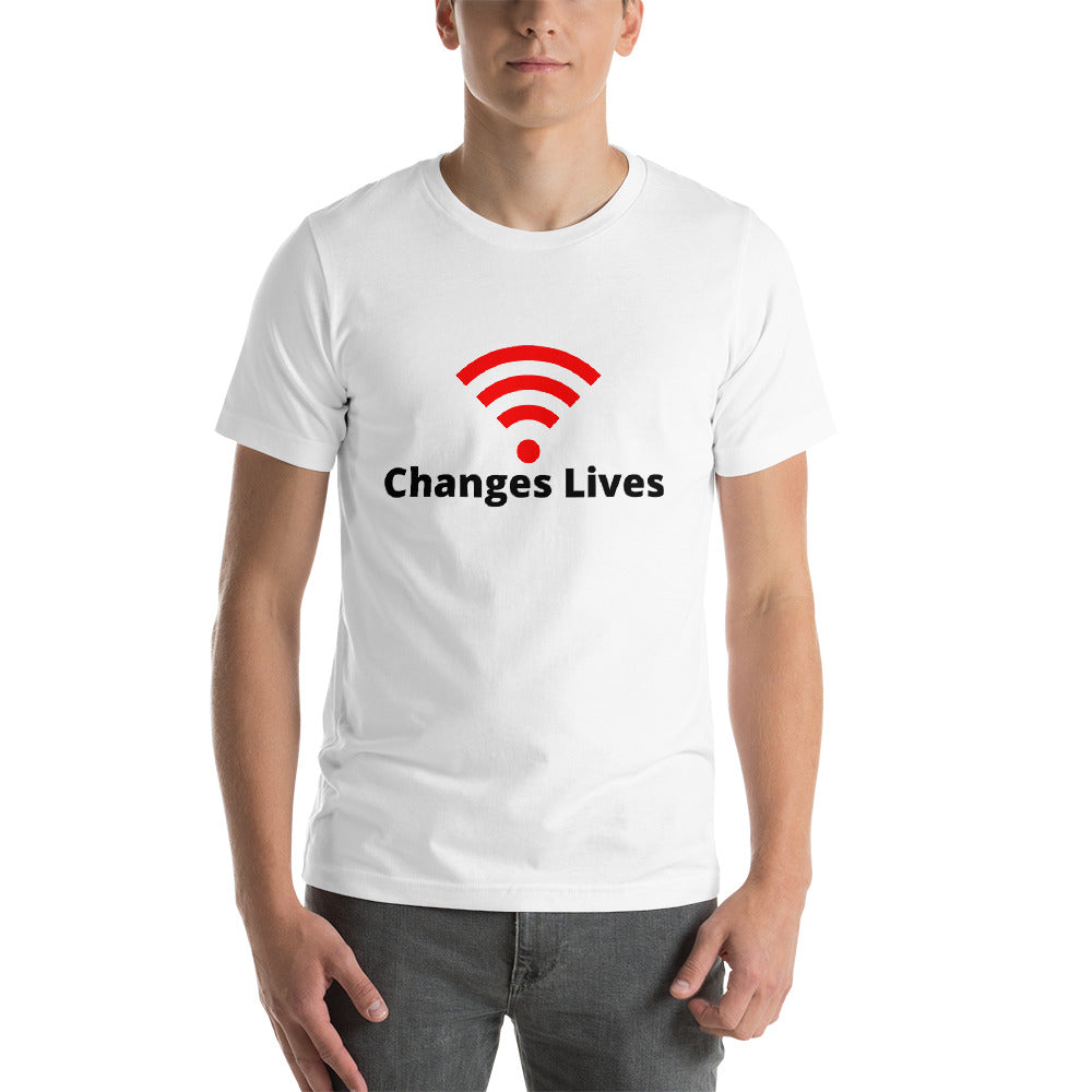 Wifi Changes Lives! Short-Sleeve Unisex T-Shirt