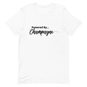 Powered by...Champagne Short-Sleeve Unisex T-Shirt