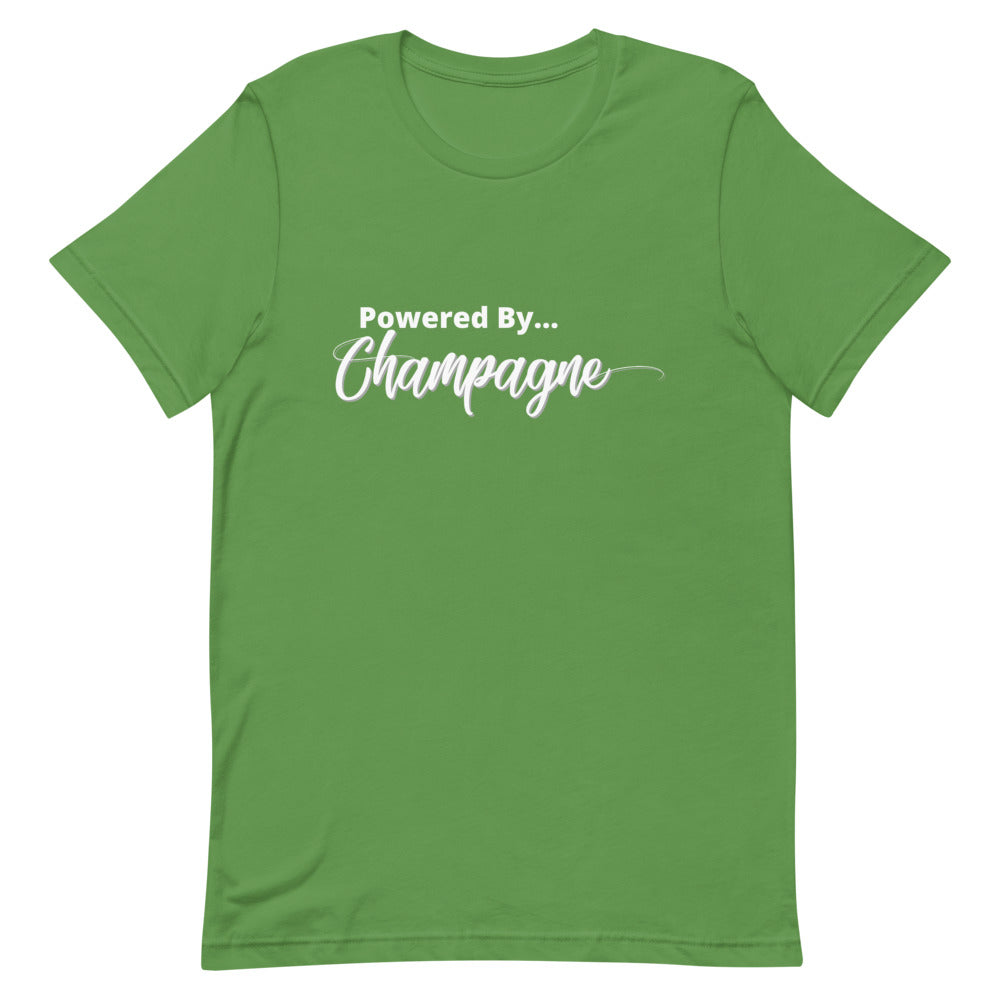 Powered by...Champagne Short-Sleeve Unisex T-Shirt