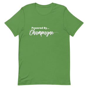 Powered by...Champagne Short-Sleeve Unisex T-Shirt