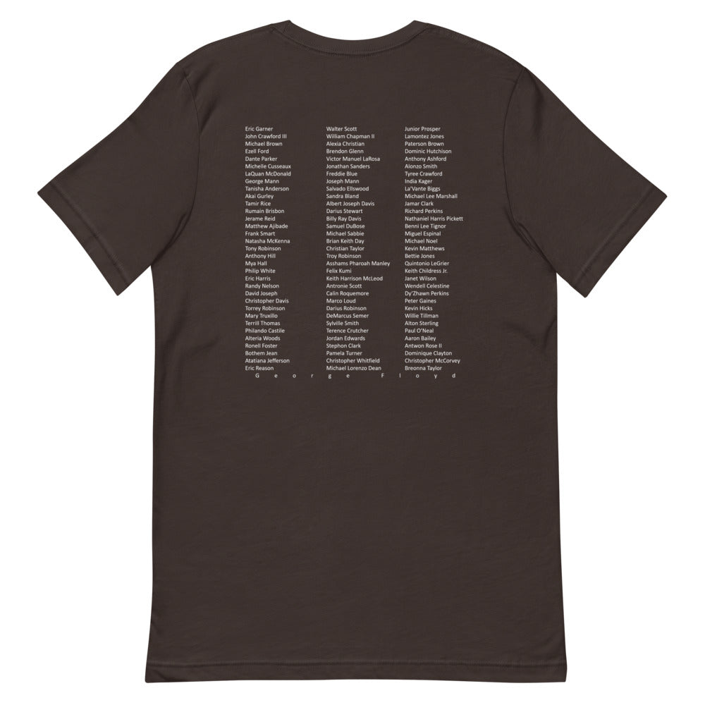 Our Lives Matter- Say their Names! Short-Sleeve Unisex T-Shirt