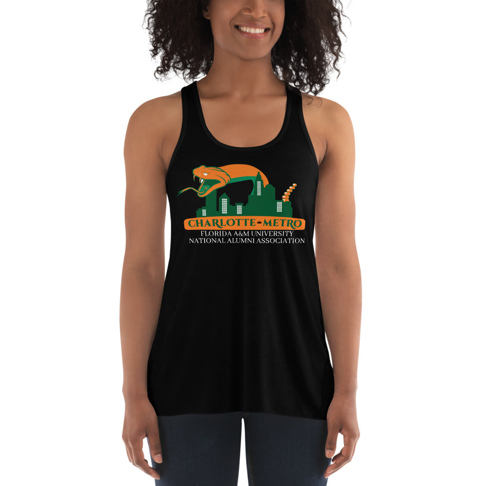 Charlotte Rattlers- Women's Flowy Racerback Tank